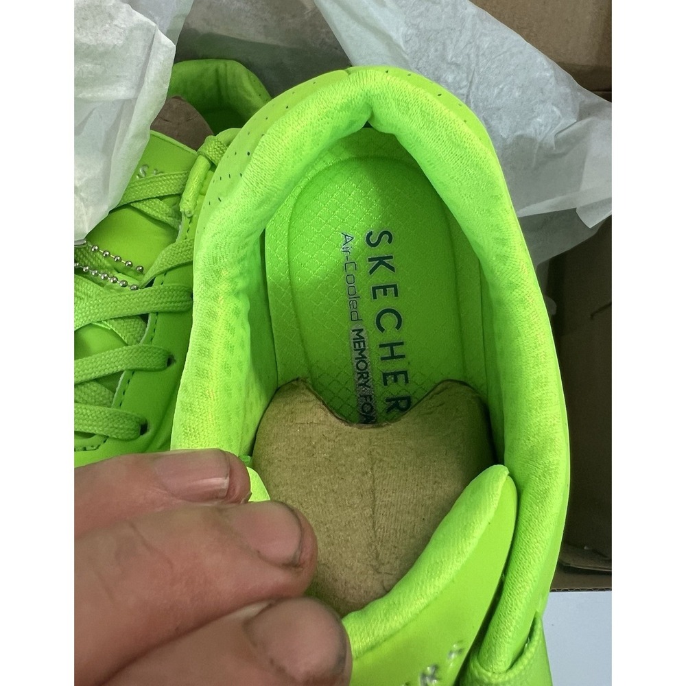 Skechers Street Los Angeles Night Shades Lime Green Women's 10 Open Box - Picture 3 of 8